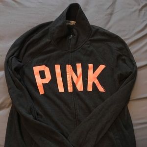 Pink full zip sweatshirt